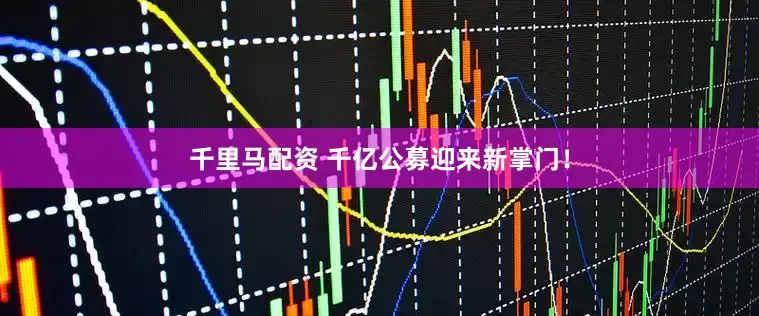 千里马配资 千亿公募迎来新掌门！